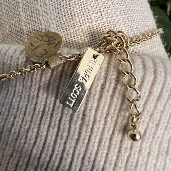 Kendra Scott long gold tone necklace. - Picture 4 of 6